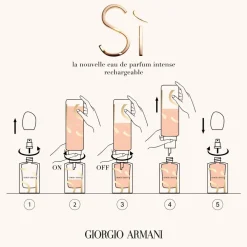 Armani Recharges De Parfums|Parfum Rechargeable Pour Femme|- Sì - Eau de Parfum Intense Recharge 100 ml