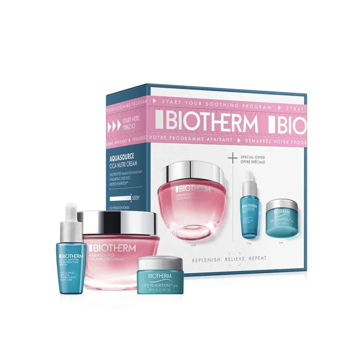 Biotherm Pour Elle|Coffrets De Soins|- Aquasource - Coffret routine Aquasource Cica Nutri