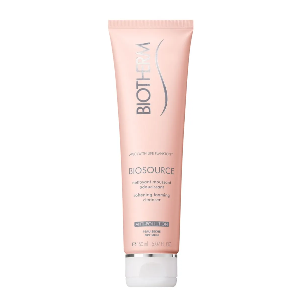 Biotherm Nettoyant|- Biosource - Mousse nettoyante hydra-minérale exfoliante et tonifiante - Peaux sèches 150 ml