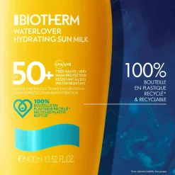 Biotherm Protection Solaire|- Waterlover - Lait Solaire Hydratant SPF 50 400 ml