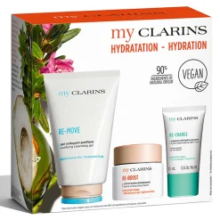 Clarins Pour Elle|- Coffret My - Routine peau nettoyée, hydratée, repulpée