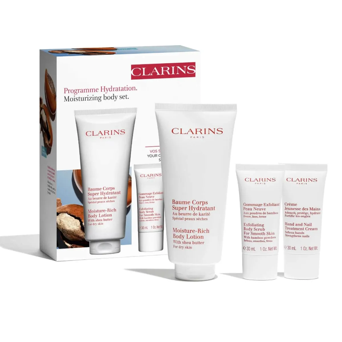 Clarins Pour Elle|Coffrets Soins Du Visage|- Coffret Programme Hydratation corps