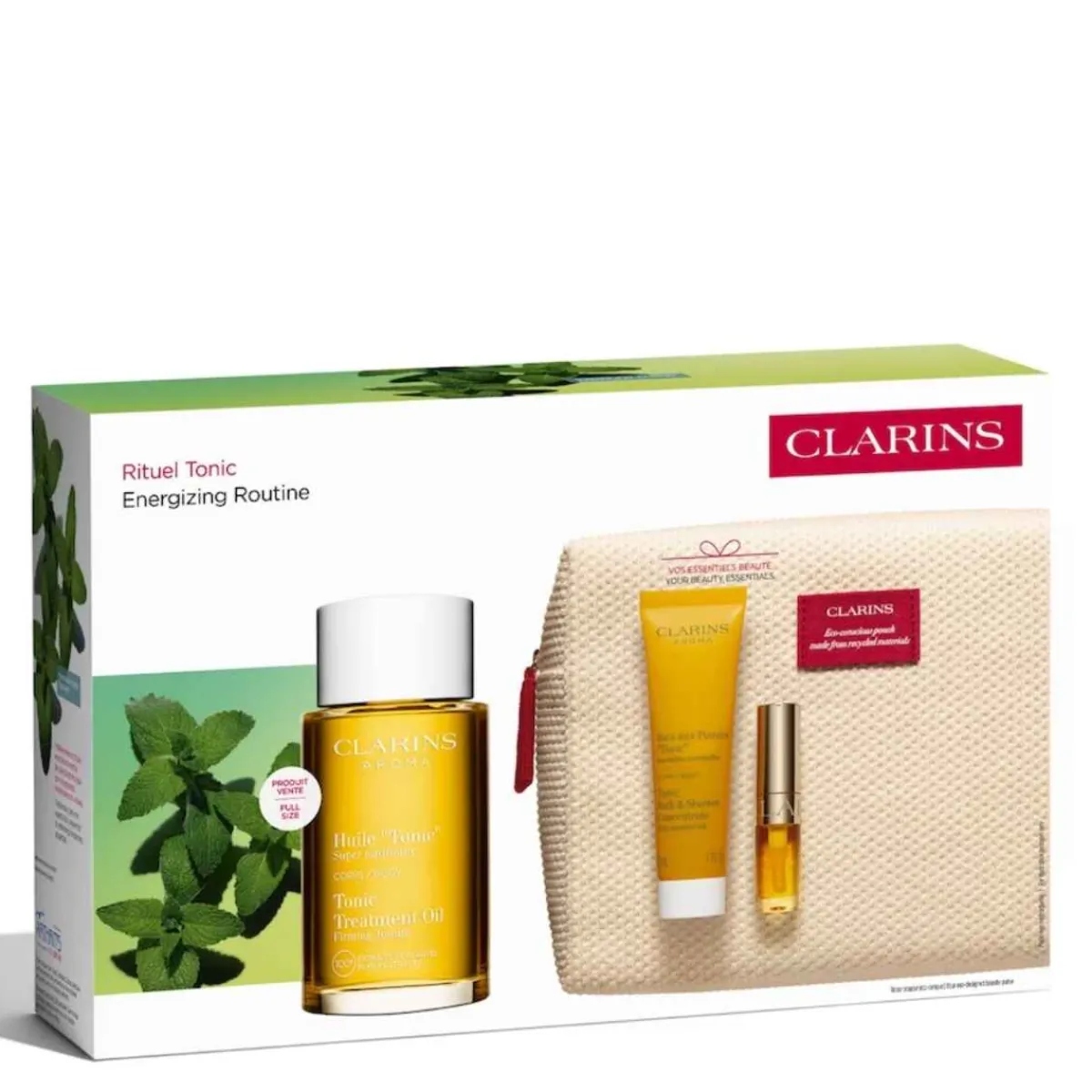 Clarins Pour Elle|Huile Corps|- Coffret Rituel Tonic - Huile Tonic 100ml + 2 produits