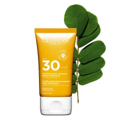 Clarins Crème Solaire Visage|Protection Solaire|- Crème Solaire Jeunesse Haute Protection Visage SPF30 50ml