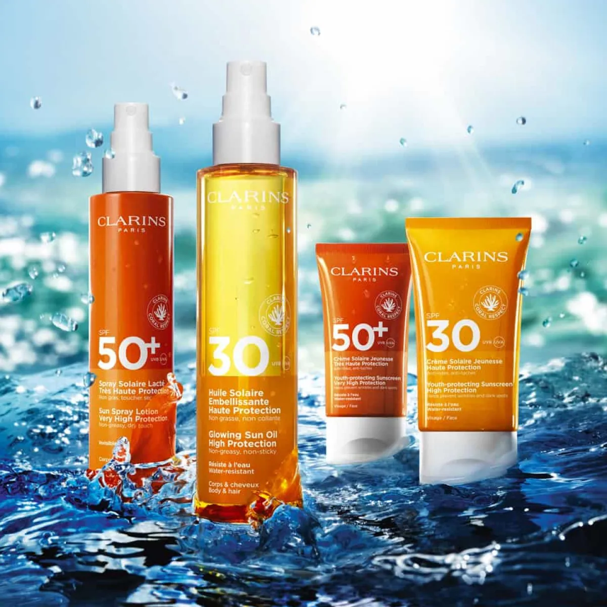 Clarins Crème Solaire Visage|Protection Solaire|- Crème Solaire Jeunesse Haute Protection Visage SPF30 50ml