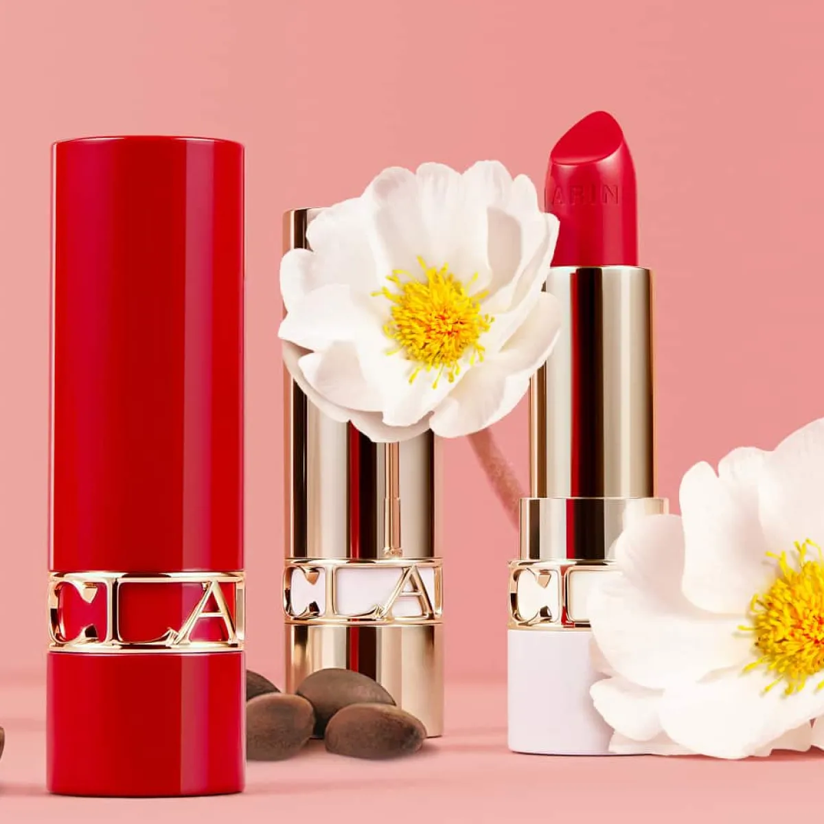 Clarins Rouge À Lèvres|Recharges De Maquillage|- Joli Rouge Satiné - Rouge à lèvres rechargeable - Recharge