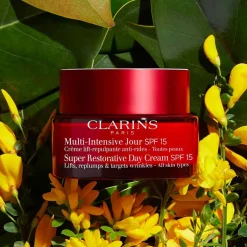 Clarins Soin Anti-Âge|Crème Anti-Âge|- Multi-Intensive Jour SPF15 - Crème lift-repulpante anti-rides - Toutes Peaux 50 ml