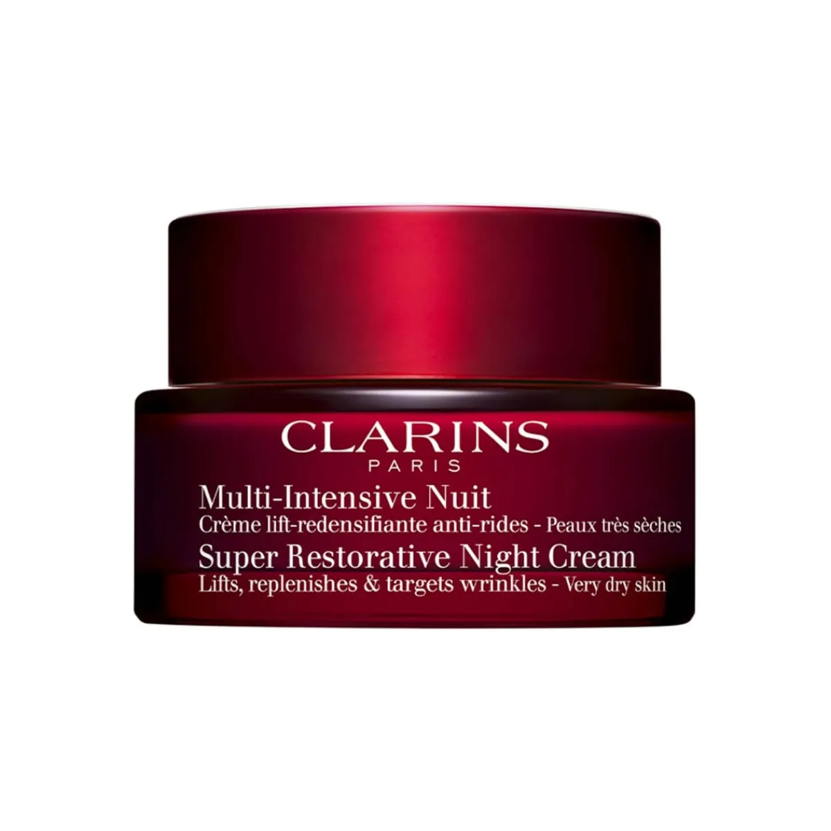 Clarins Crème Anti-Âge|Crèmes De Nuit|- Multi-Intensive Nuit - Crème lift-redensifiante anti-rides Peaux Très Sèches 50 ml