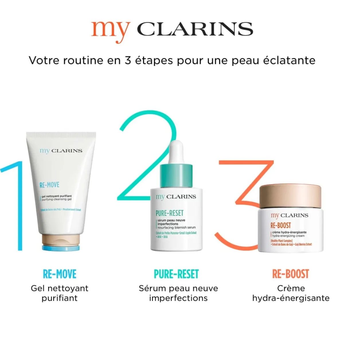Clarins Soin Spécifique|Sérum Visage|- my PURE-RESET Sérum peau neuve imperfections - Peaux grasses et à imperfections 30 ml