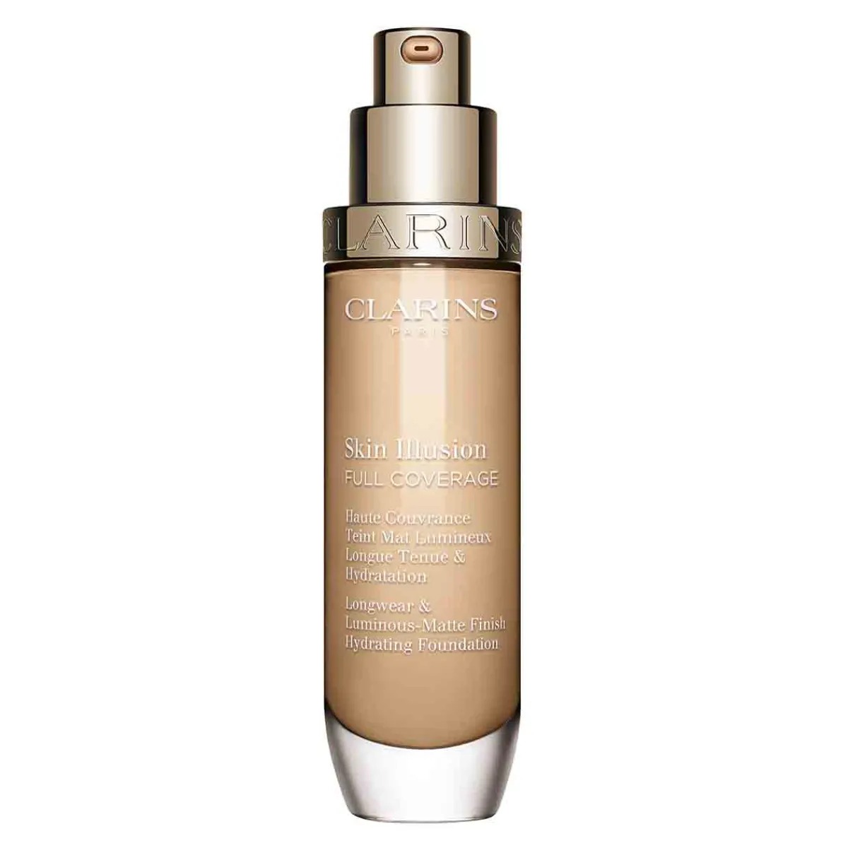Clarins Fond De Teint|- Skin Illusion Full Coverage Haute Couvrance Teint Mat Lumineux longue Tenue & Hydratation 30 ml