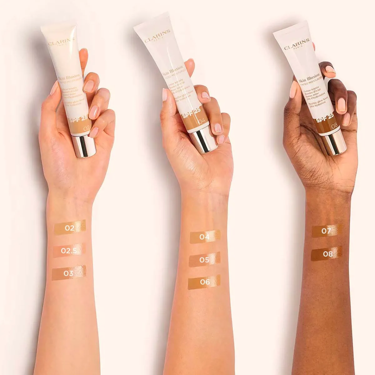 Clarins Bb Crème Et Cc Crème|- Skin Illusion Tinted Moisturizer SPF25 - 15ml