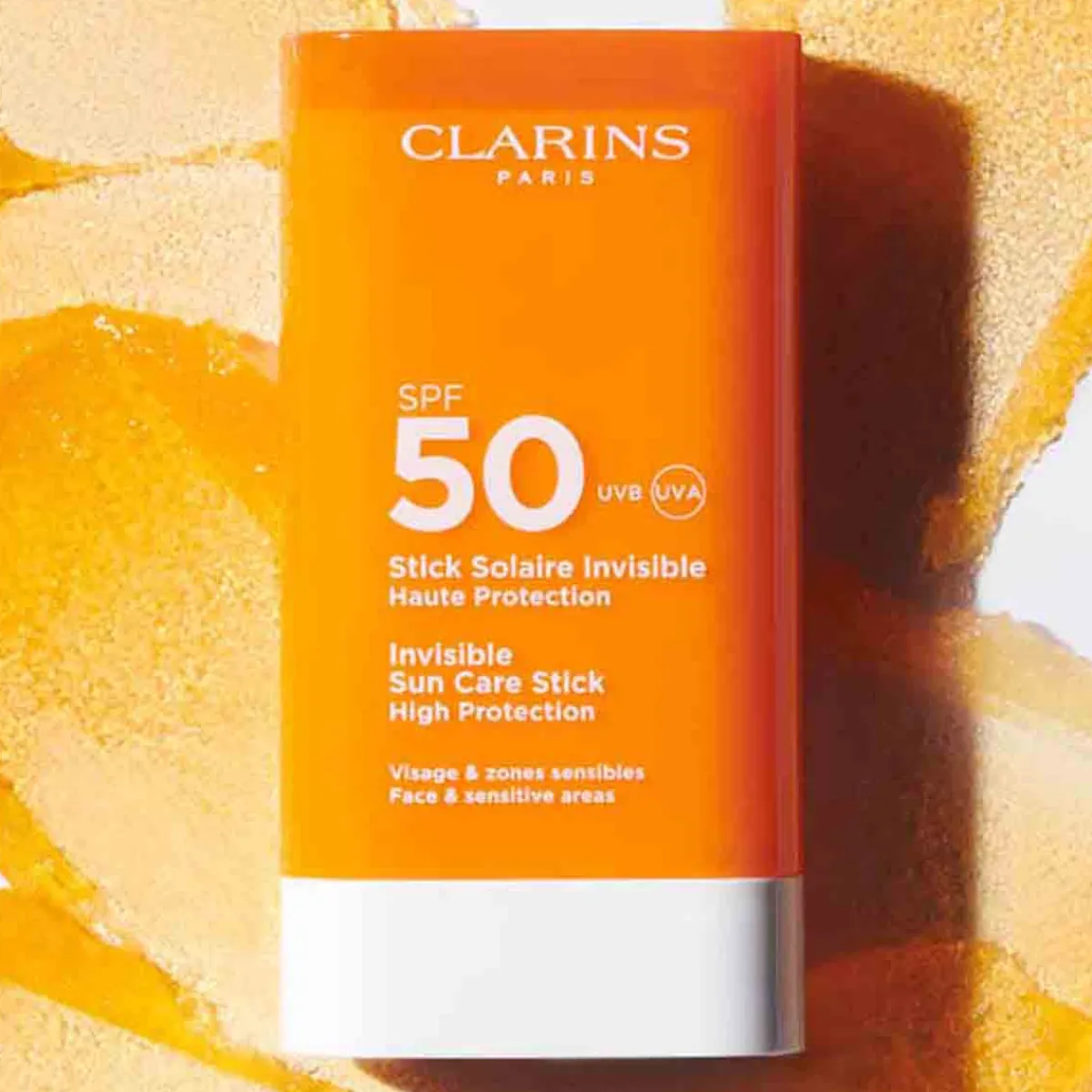 Clarins Crème Solaire Visage|Protection Solaire|- SUNCARE Stick Solaire Invisible SPF50 Haute Protection 17 g