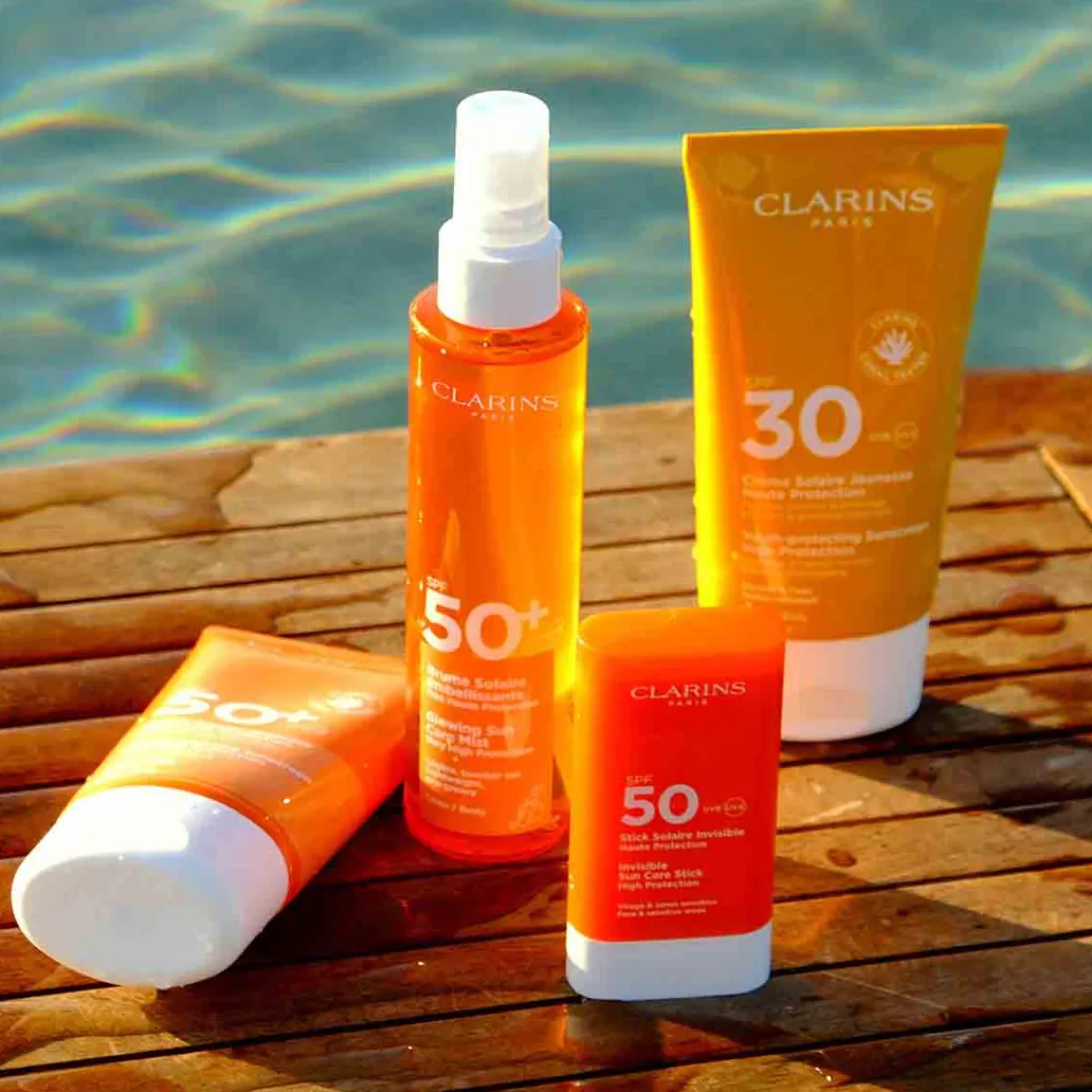Clarins Crème Solaire Visage|Protection Solaire|- SUNCARE Stick Solaire Invisible SPF50 Haute Protection 17 g