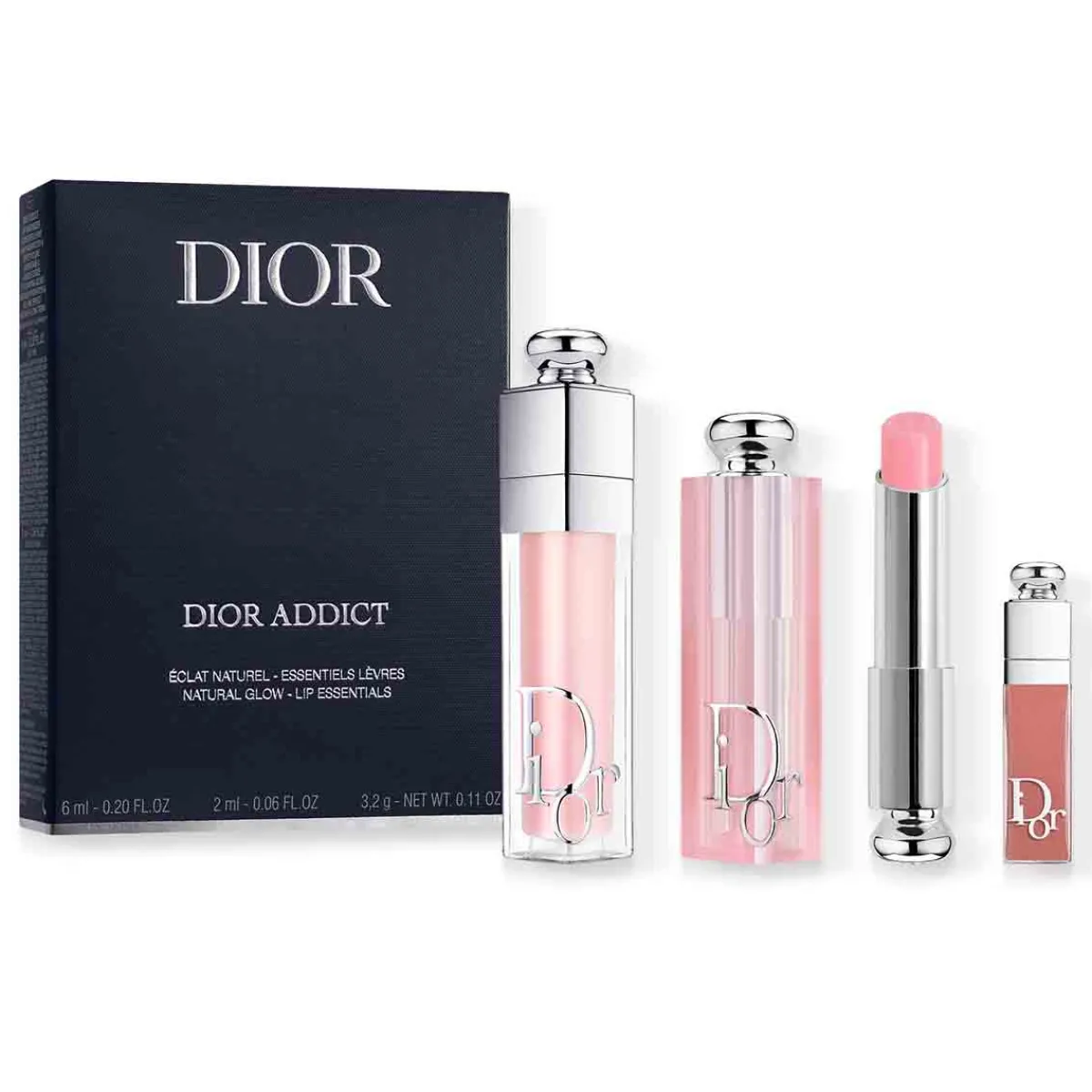 Dior Pour Elle|Baume À Lèvres Teinté|- Coffret Addict Baume à lèvres hydratant et gloss repulpant