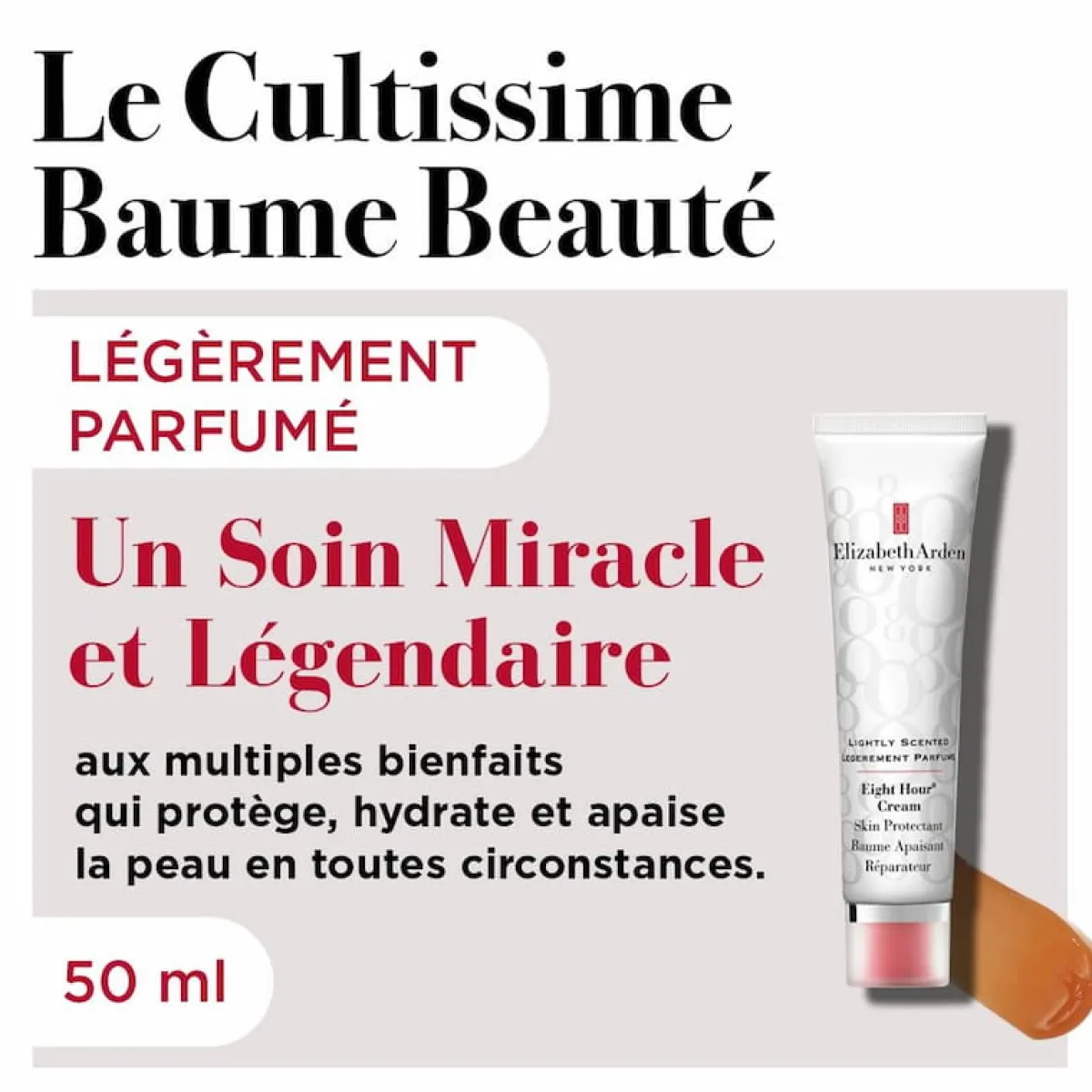 Elizabeth Arden Soin Des Mains|Soin Spécifique|- Eight Hour Cream - Baume Apaisant Réparateur Légèrement Parfumée 50 ml