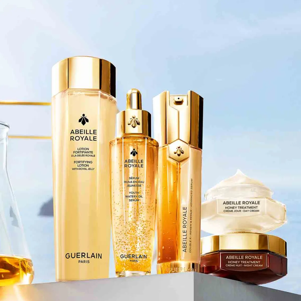 Guerlain Coffrets Soins Du Visage|Soin Anti-Âge|- Abeille Royale - Coffret Crème Jour Honey Treatment 50 ml et 2 soins complémentaires