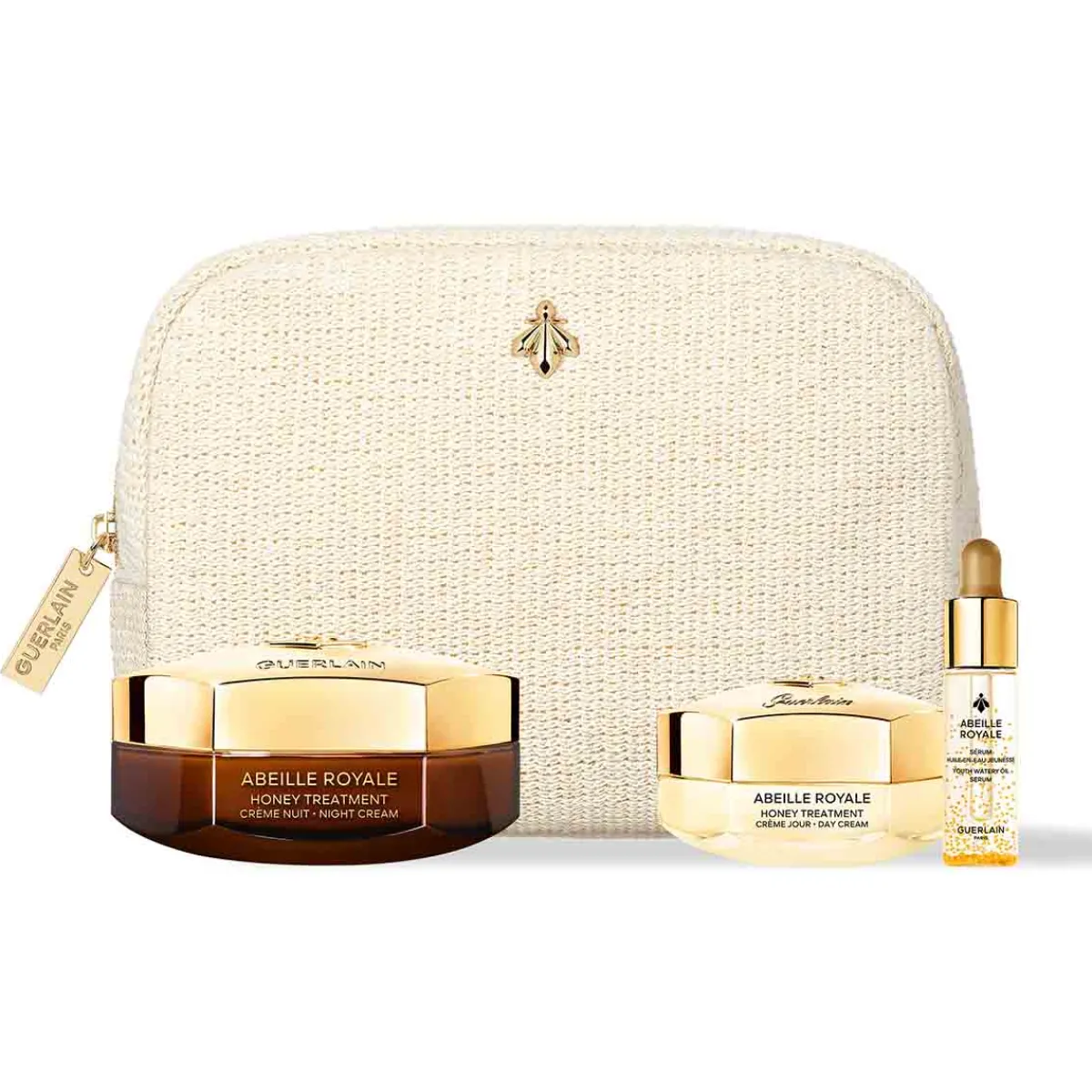 Guerlain Coffrets Soins Du Visage|Soin Anti-Âge|- Abeille Royale - Coffret Crème Nuit Honey Treatment 50 ml et 2 soins complémentaires