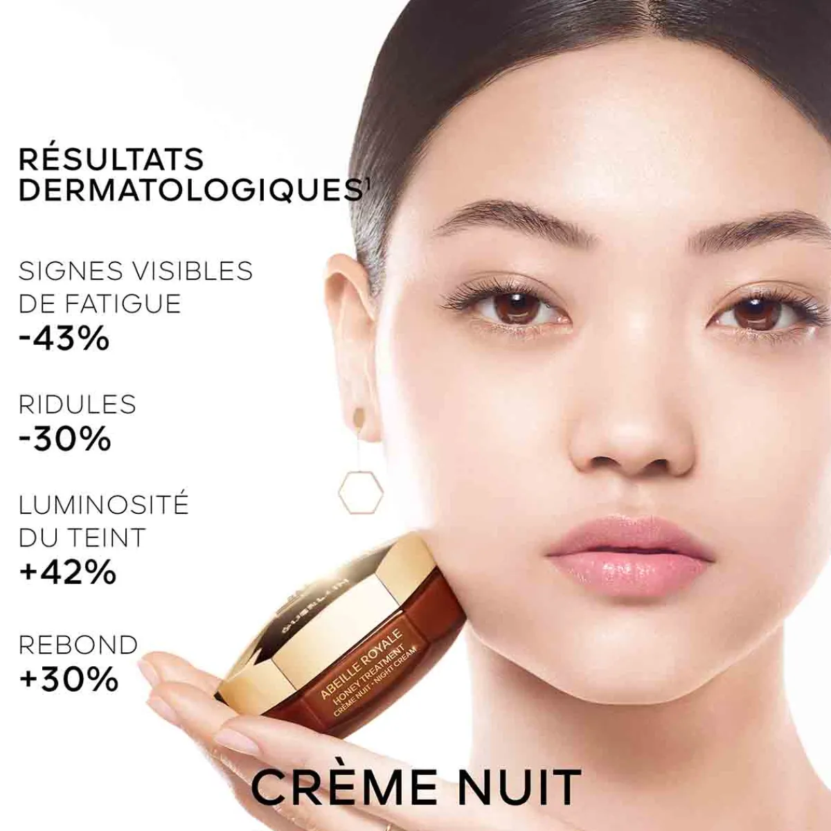 Guerlain Coffrets Soins Du Visage|Soin Anti-Âge|- Abeille Royale - Coffret Crème Nuit Honey Treatment 50 ml et 2 soins complémentaires