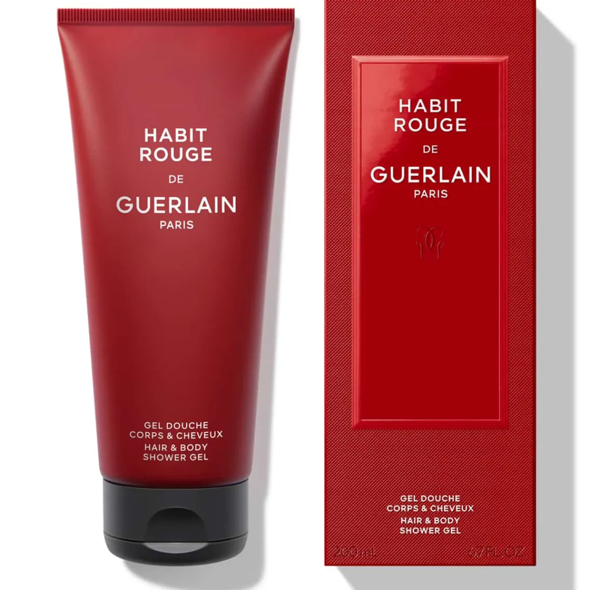 Guerlain Gel Douche|Gel Douche|- Habit Rouge - Gel douche corps et cheveux 200 ml