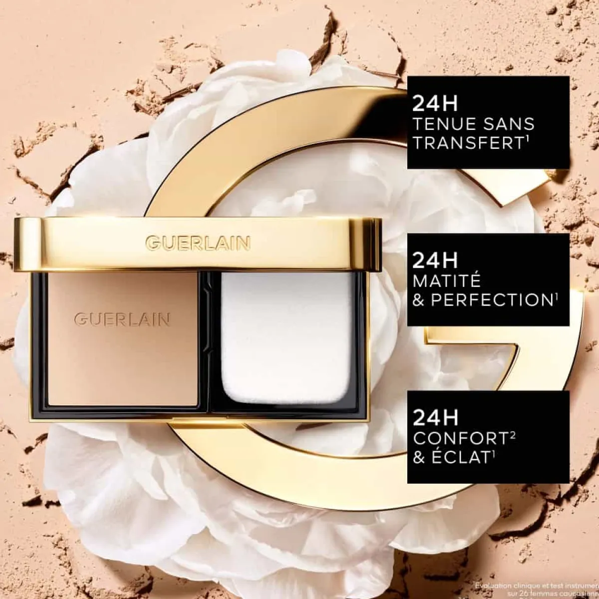 Guerlain Fond De Teint Compact|Fond De Teint|- Parure Gold Skin Control - Fond De Teint Compact Haute Perfection & Matité