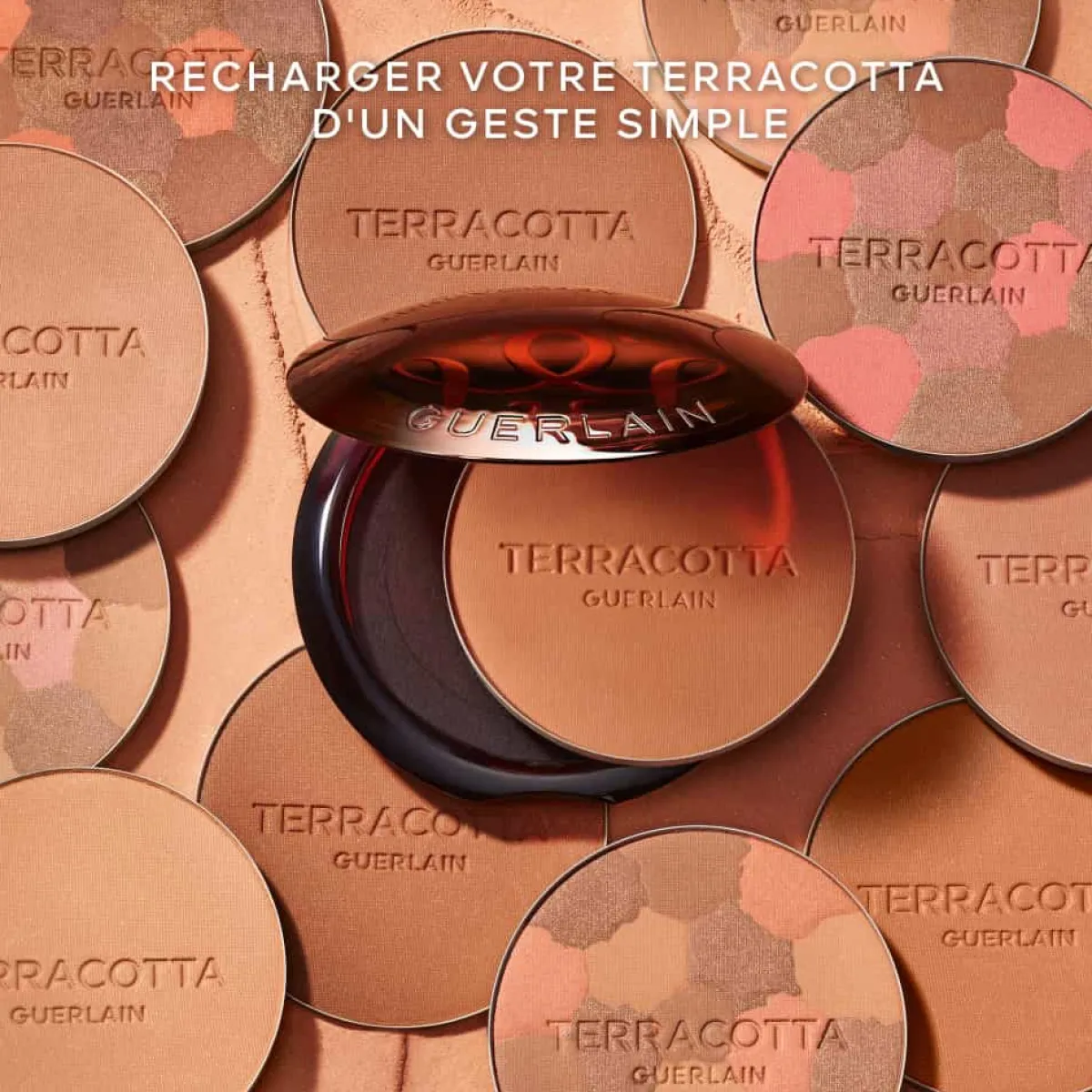 Guerlain Poudre Soleil|Recharges De Maquillage|- Terracotta Light La Poudre éclat bonne mine naturelle 96% d'ingrédients d'origine naturelle Recharge