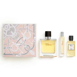 Hermès Pour Lui|Coffrets Homme|- Coffret Terre d' Parfum 75 ml + Nomade 15ml + Gel Douche 40ml