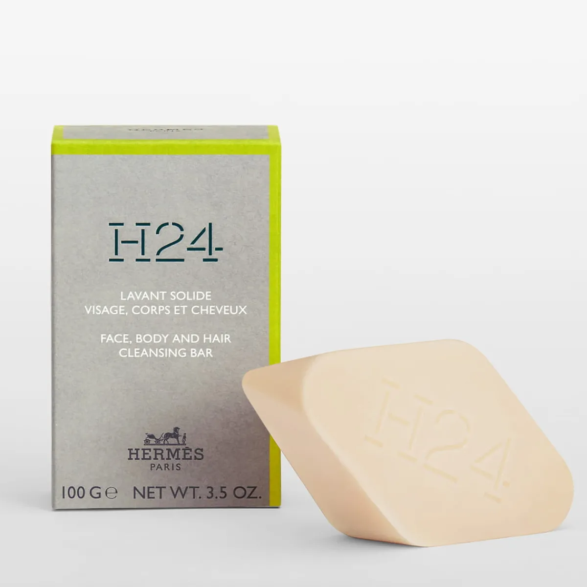 Hermès Savon|- H24 - Lavant solide Visage et Corps 100 G