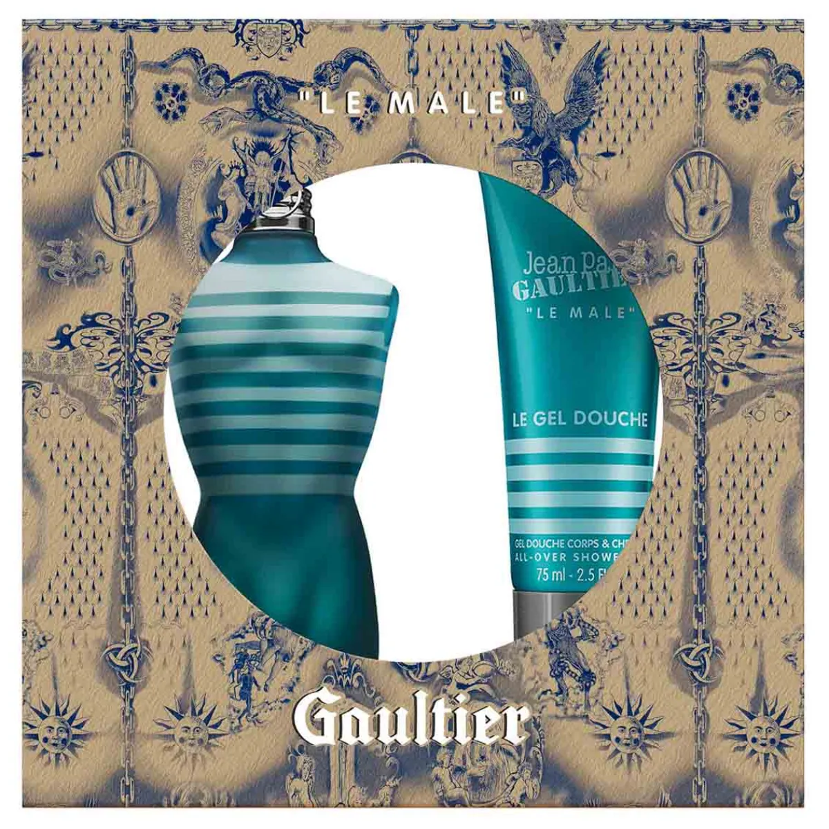 Jean Paul Gaultier Pour Lui|Coffrets Homme|- Coffret Le Male eau de toilette 125 ml et gel douche 75 ml