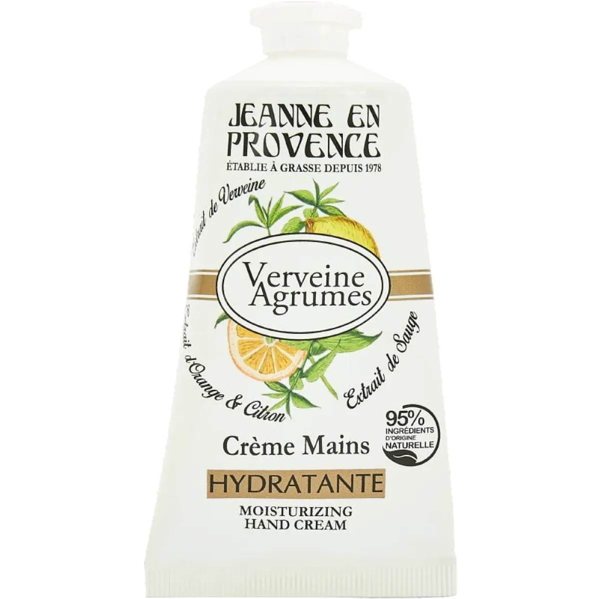 Jeanne en Provence Soin Des Mains|- Crème Mains Verveine Agrumes 75 ml
