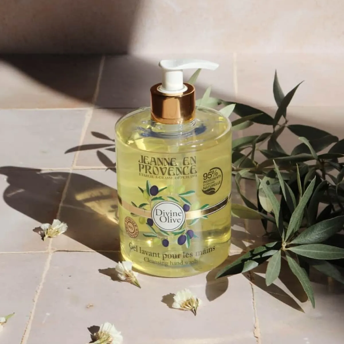 Jeanne en Provence Soin Des Mains|- Gel Lavant Mains Divine Olive 500 ml
