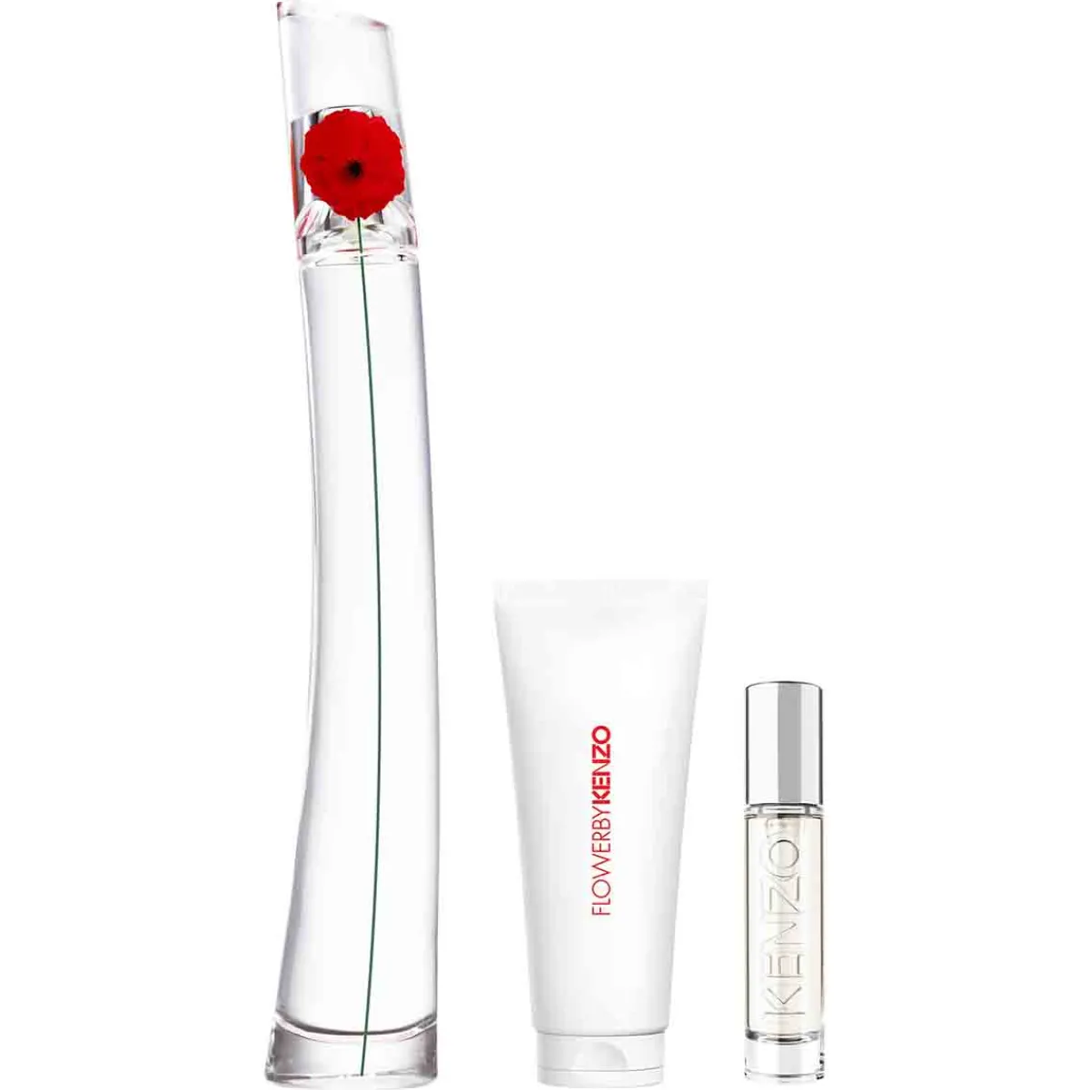 Kenzo Pour Elle|Coffrets Femme|- Flower By - Coffret Eau de Parfum 100ml + Vaporisateur de voyage 10ml + Lait corps 75ml