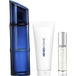 Kenzo Pour Lui|Coffrets Homme|- Homme - Coffret Eau de Toilette Intense 110ml + Vaporisateur de voyage 10ml + Gel douche 75ml
