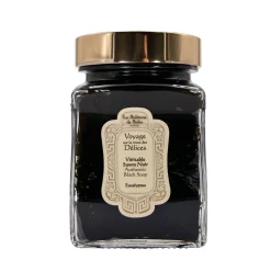 La Sultane de Saba Savon|Gommage Corps|- Véritable Savon Noir à l'huile essentielle d'Eucalyptus 300 ml