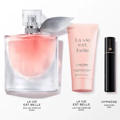 Lancôme Pour Elle|Eau De Parfum|- Coffret Edition Limitée Fête des Mères LA VIE EST BELLE EDP 50ML + LAIT CORPS 50ML + MINI HYPNÔSE 2ML