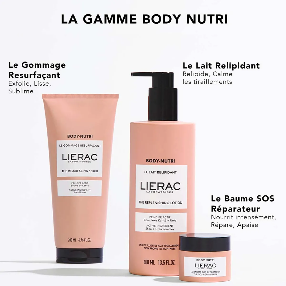Lierac Soin Hydratant|- Body Nutri - Le Lait Relipidant 400ml