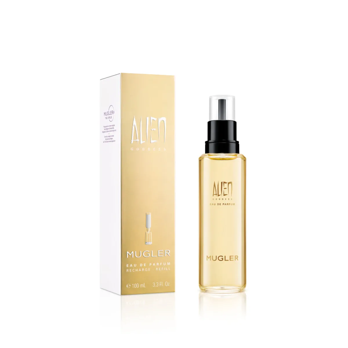 Mugler Recharges De Parfums|Parfum Rechargeable Pour Femme|- Alien Goddess - Eau de Parfum Recharge - Flacon 100 ml
