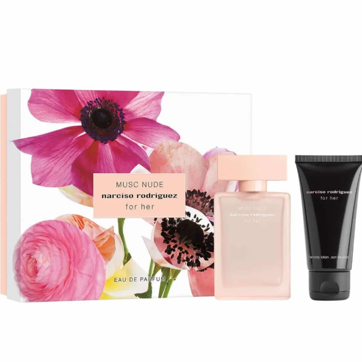 Narciso Rodriguez Pour Elle|Coffrets Femme|- Coffret for her Musc Nude - EDP 50ml + Lait pour le corps 50ml