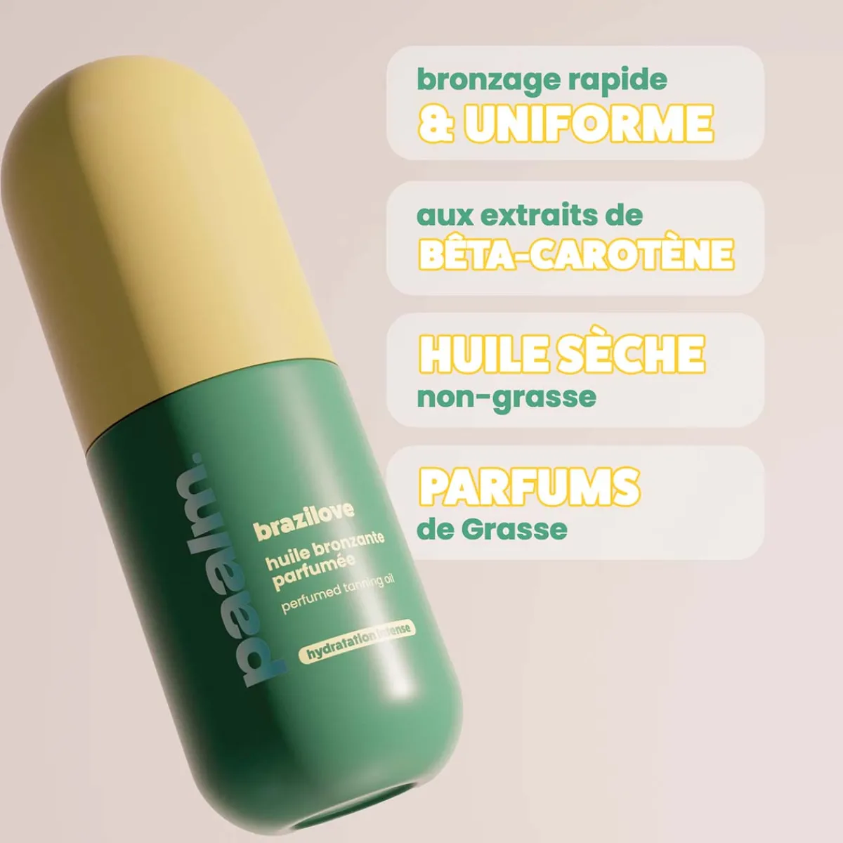 Paalm Cosmetics Huile Bronzante|Protection Solaire|- Brazilove - Huile Bronzante 100 ml
