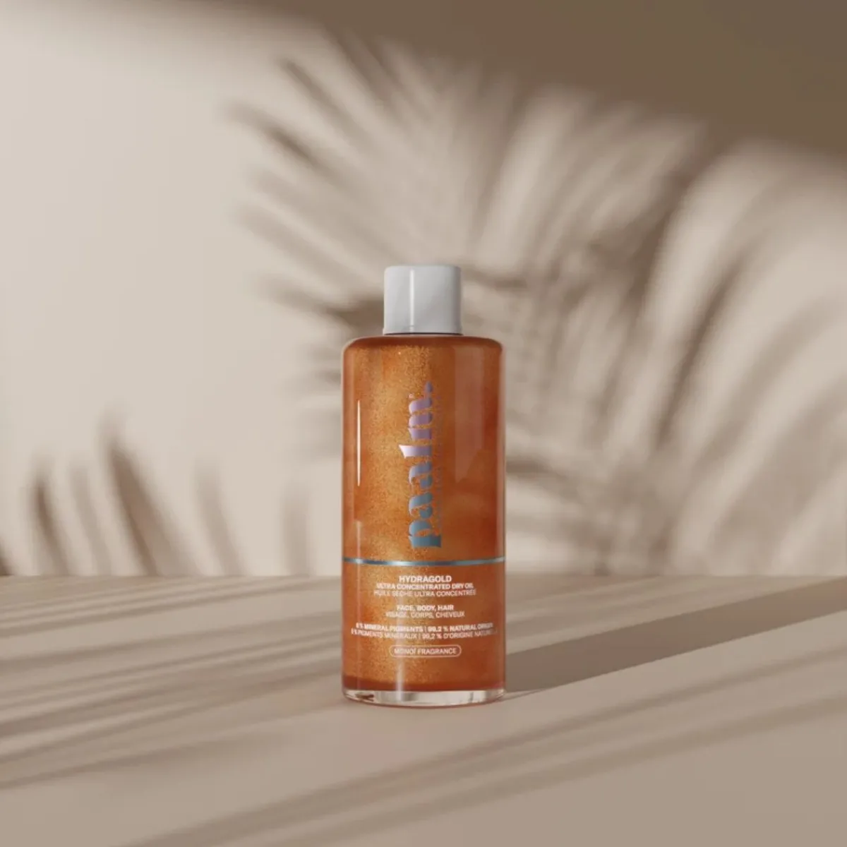 Paalm Cosmetics Après Soleil|Soin Hydratant|- HydraGold - Huile sèche scintillante - 100 ml