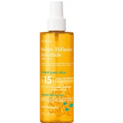 Pupa Huile Solaire|Protection Solaire|- Soin Solaire Biphase Invisible Corps Visage SPF 15 - 200 ml