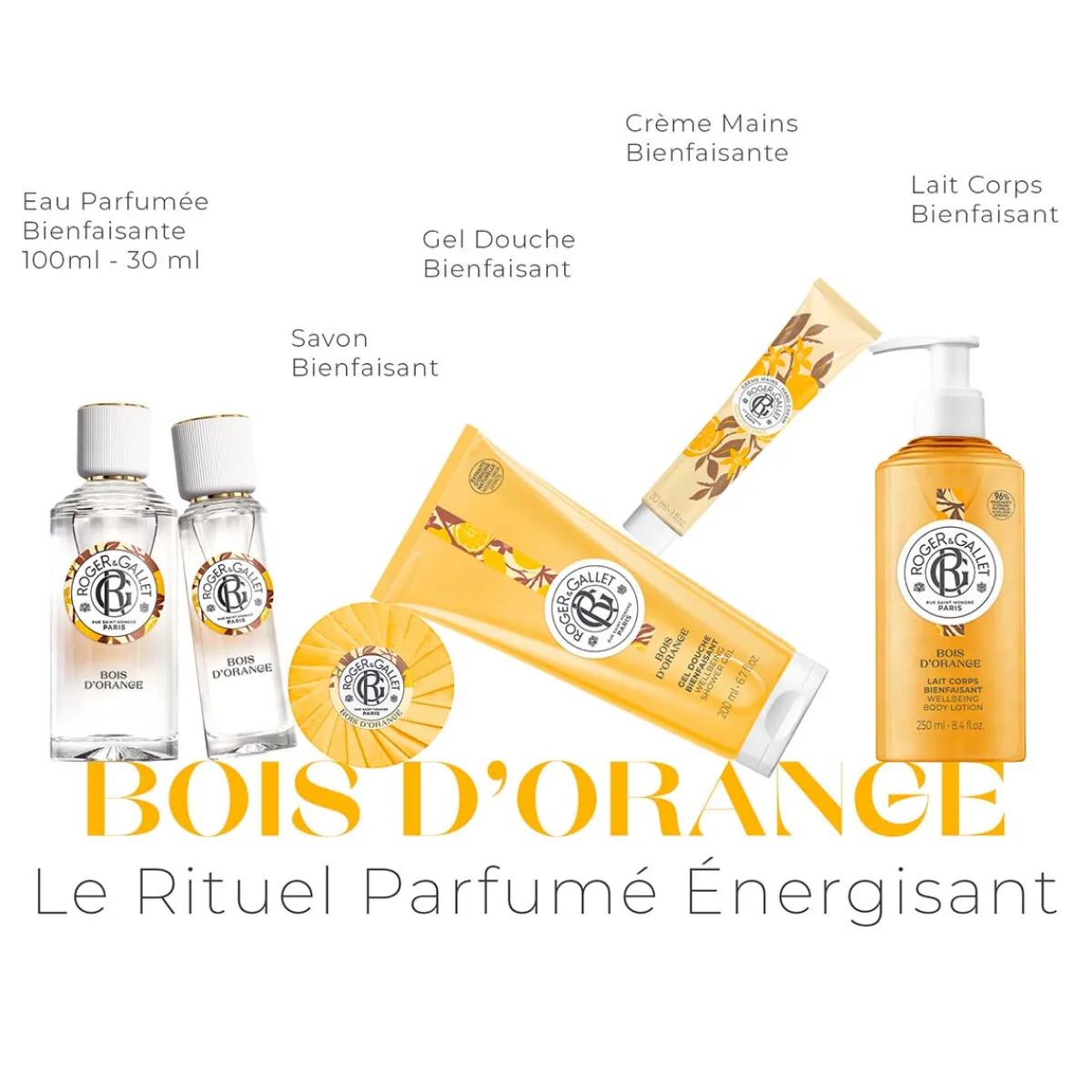 Roger & Gallet Eau Parfumée|- Bois d'Orange - Eau Parfumée Bienfaisante