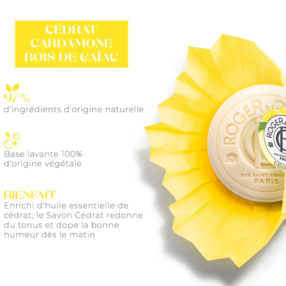 Roger & Gallet Savon|- Cédrat - Savon Bienfaisant 100g