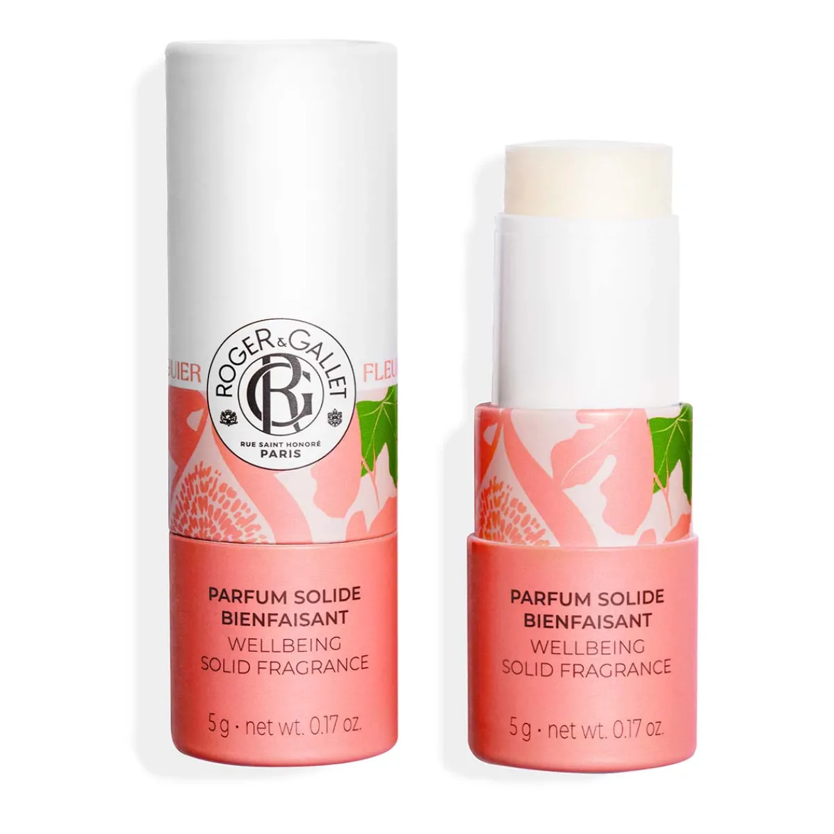 Roger & Gallet Parfum Solide|- Fleur de Figuier - Parfum Solide Bienfaisant 5g