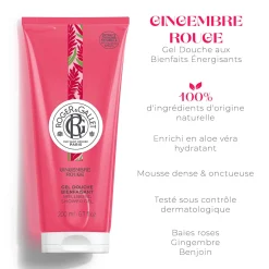 Roger & Gallet Gel Douche|- Gingembre Rouge - Gel Douche Bienfaisant 200ml