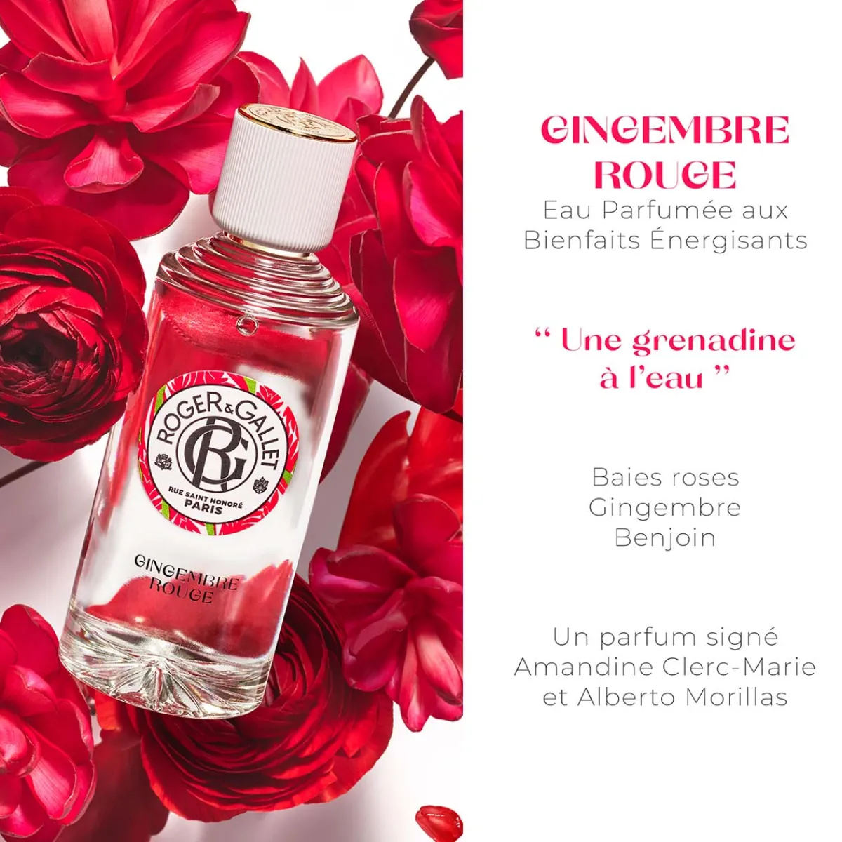 Roger & Gallet Eau Parfumée|- Gingembre Rouge - Eau Parfumée Bienfaisante