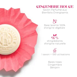 Roger & Gallet Savon|- Gingembre Rouge - Savon Bienfaisant 100g