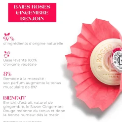 Roger & Gallet Savon|- Gingembre Rouge - Coffret Savons Bienfaisants 300g