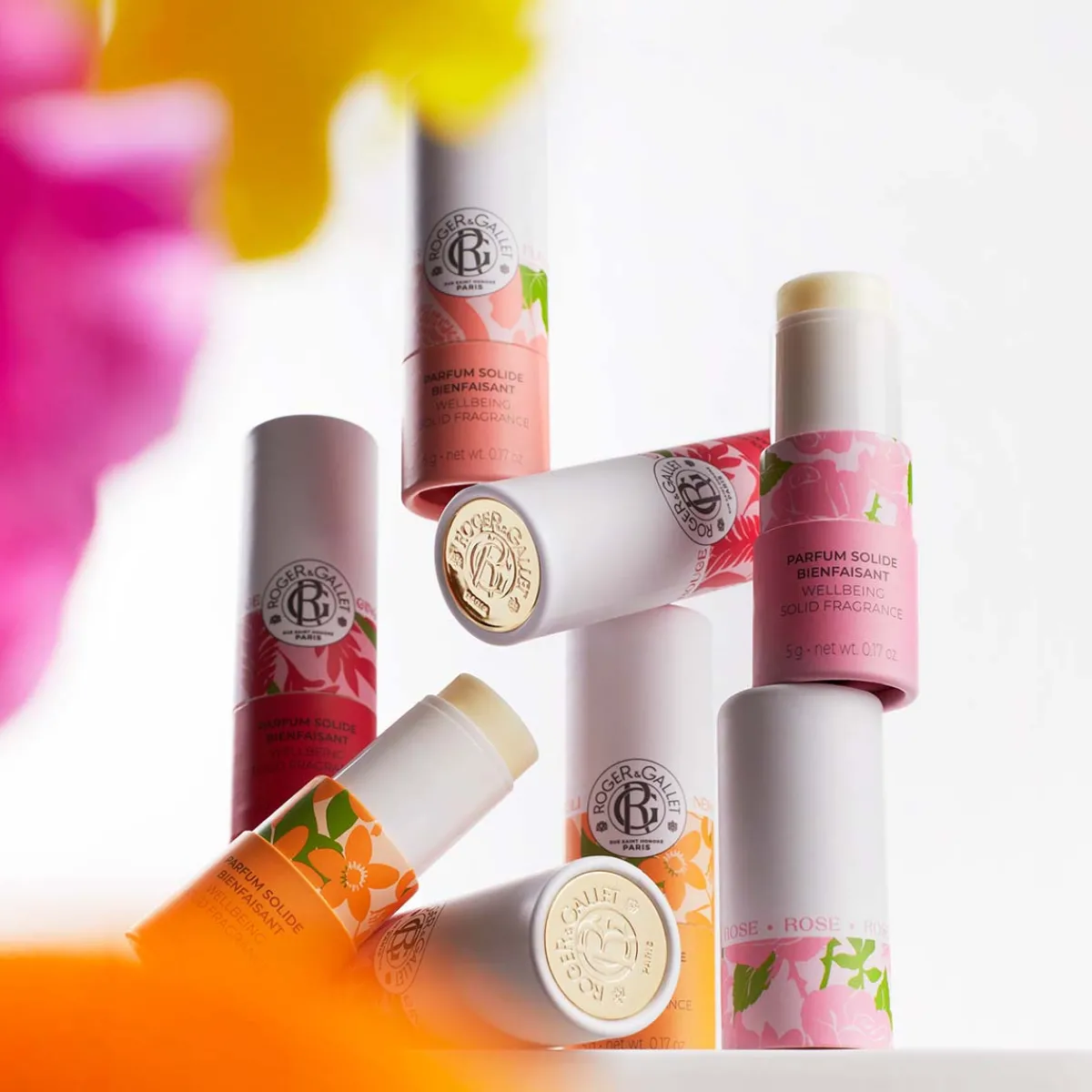 Roger & Gallet Parfum Solide|- Gingembre Rouge - Parfum Solide Bienfaisant 5g