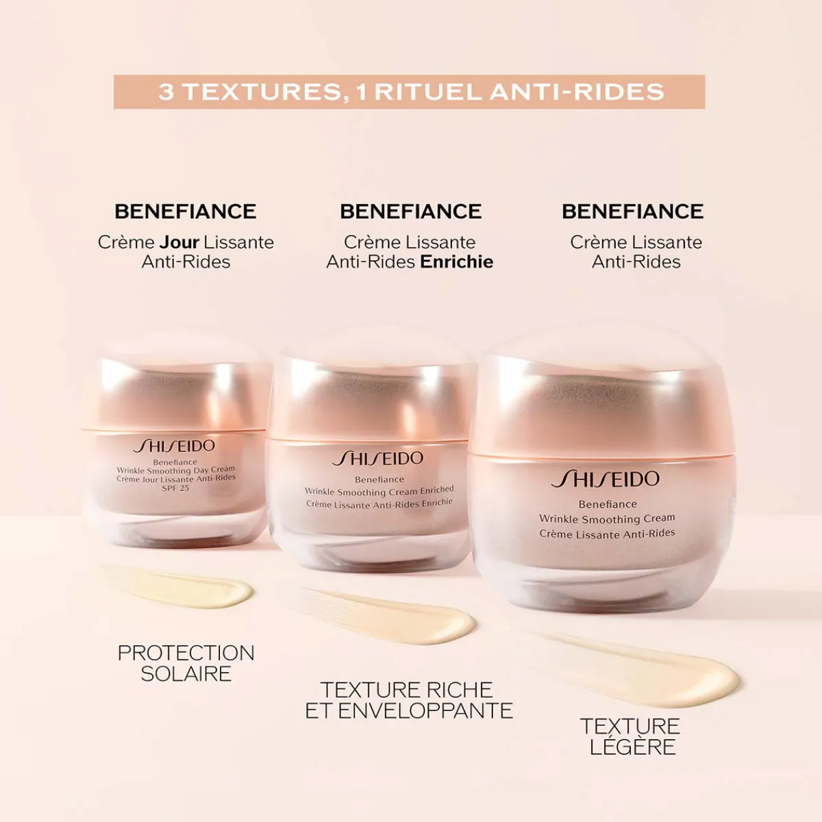 Shiseido Soin Anti-Âge|Crème Anti-Âge|- Benefiance - Crème Lissante Anti-Rides Enrichie