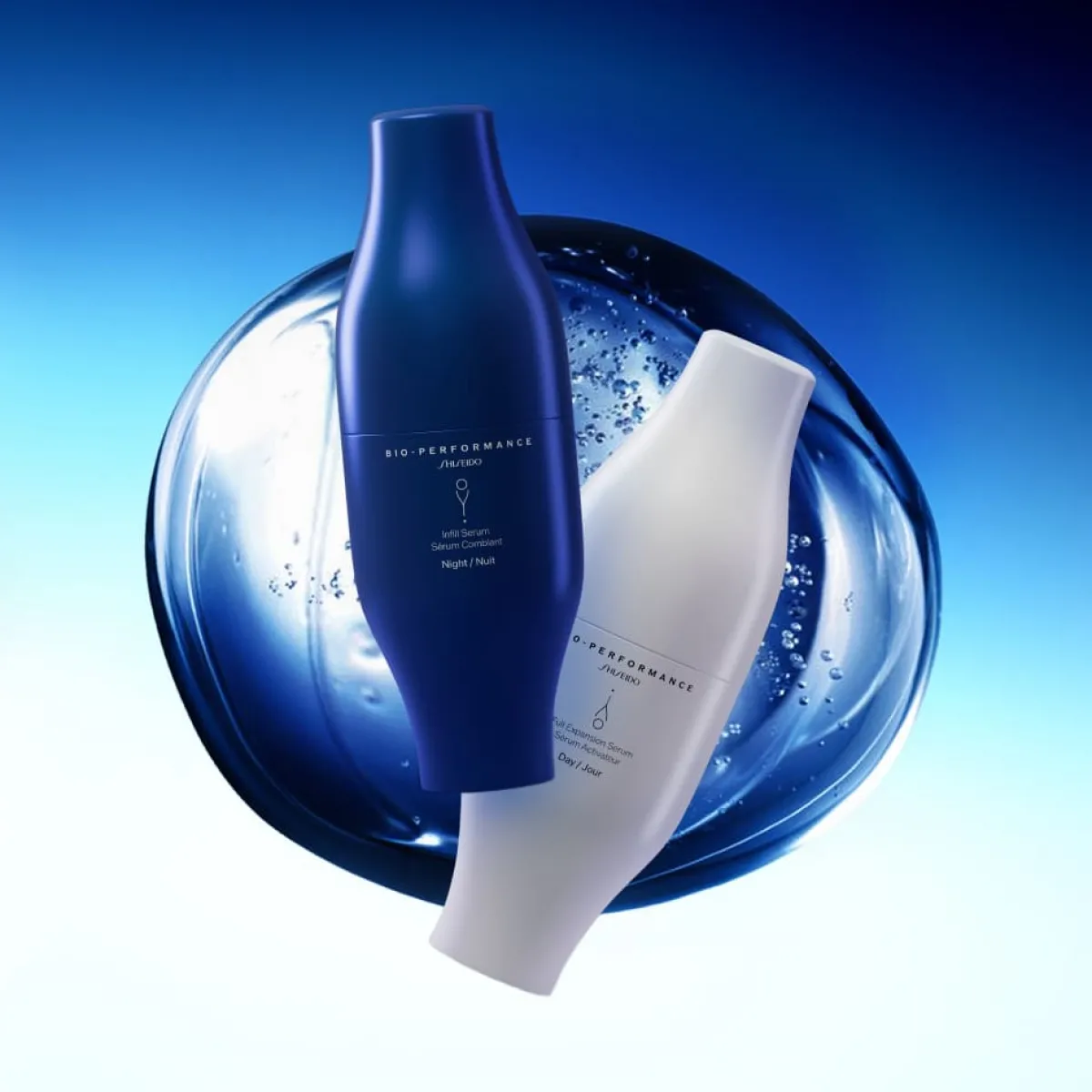 Shiseido Soin Anti-Âge|Soin Éclat|- Bio-Performance Skin Filler - Sérum Comblant Nuit & Sérum Activateur Jour - 2 x 30 ml
